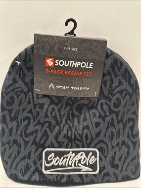 NWT South Pole (2) Set Stay Toast Men’s Beanies.